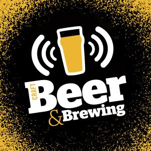 Craft Beer & Brewing Podcast splatter logo