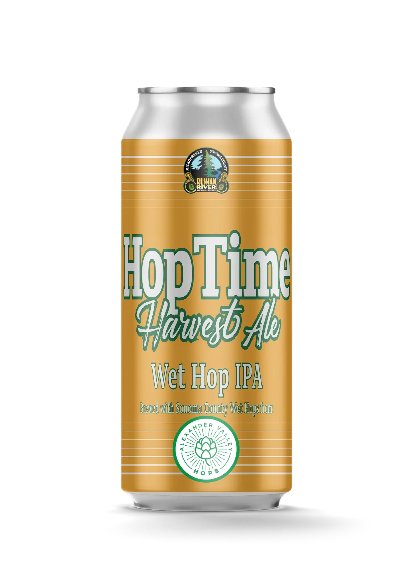 Can of HopTime Harvest Ale beer