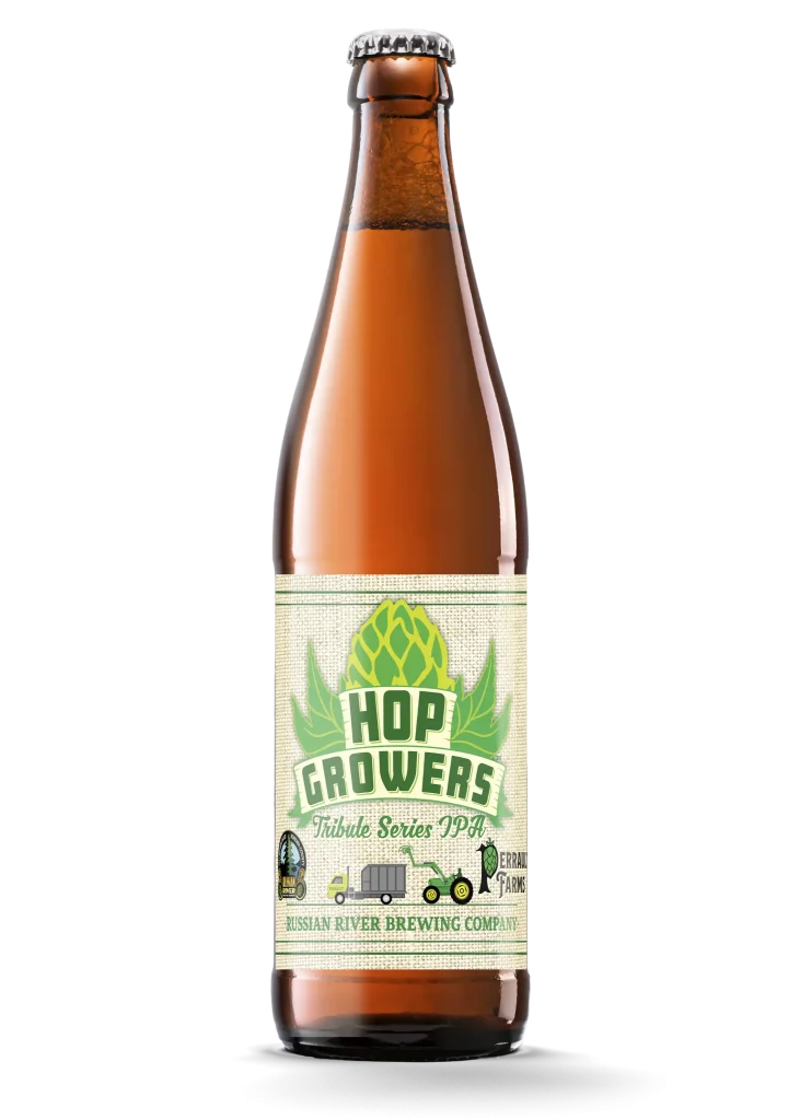 Bottle of Hop Growers Tribute IPA